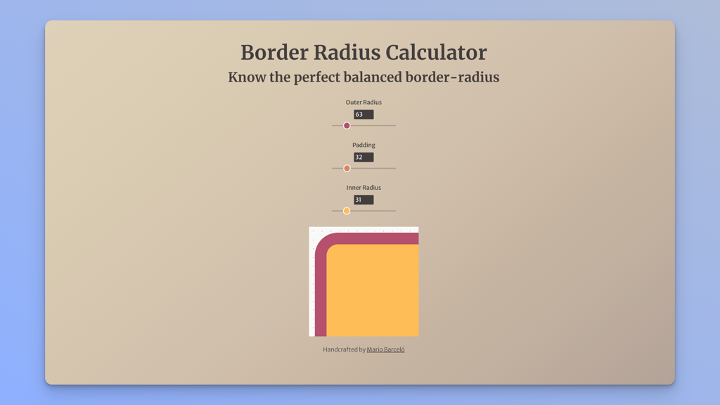 Border Radius Calculator